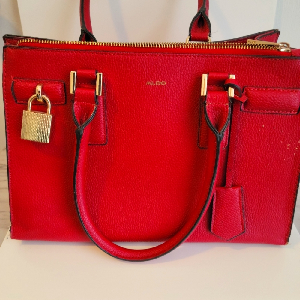 Aldo Burgundy Hand Bag Used